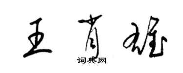 梁锦英王肖雄草书个性签名怎么写