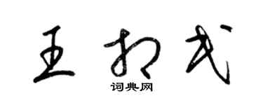 梁锦英王相民草书个性签名怎么写