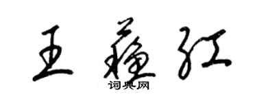 梁锦英王苏红草书个性签名怎么写