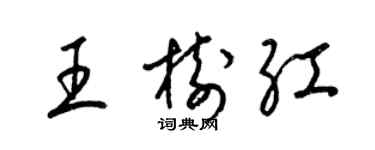 梁锦英王树红草书个性签名怎么写