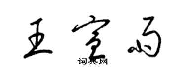 梁锦英王宣雨草书个性签名怎么写