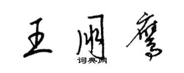 梁锦英王朋鹰草书个性签名怎么写