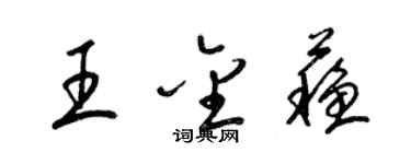 梁锦英王金苏草书个性签名怎么写