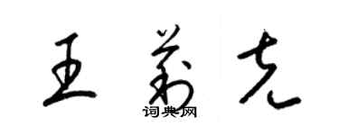 梁锦英王莉克草书个性签名怎么写
