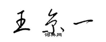 梁锦英王京一草书个性签名怎么写