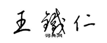 梁锦英王铁仁草书个性签名怎么写