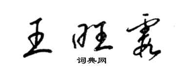 梁锦英王旺霞草书个性签名怎么写