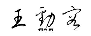 梁锦英王劲容草书个性签名怎么写