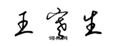 梁锦英王寒生草书个性签名怎么写