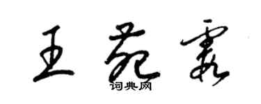 梁锦英王苑霞草书个性签名怎么写