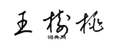 梁锦英王树桃草书个性签名怎么写