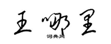 梁锦英王哪里草书个性签名怎么写