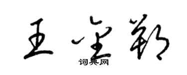梁锦英王金朔草书个性签名怎么写
