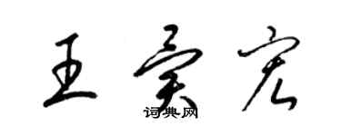 梁锦英王异宏草书个性签名怎么写