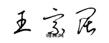 梁锦英王宗阔草书个性签名怎么写