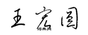 梁锦英王宏圆草书个性签名怎么写