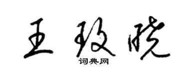 梁锦英王玫晓草书个性签名怎么写