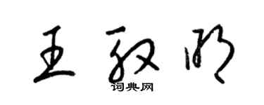 梁锦英王殷明草书个性签名怎么写