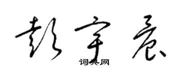 梁锦英彭宇晨草书个性签名怎么写