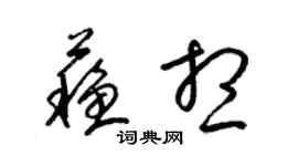 梁锦英苏想草书个性签名怎么写