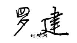 曾庆福罗建行书个性签名怎么写