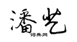 曾庆福潘艺行书个性签名怎么写
