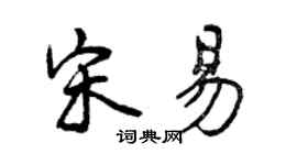 曾庆福宋易行书个性签名怎么写