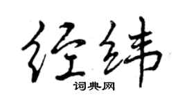 曾庆福经纬行书个性签名怎么写
