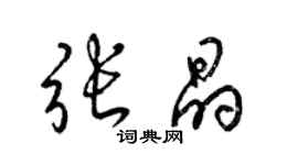 梁锦英张晶草书个性签名怎么写