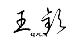 梁锦英王钦草书个性签名怎么写