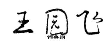 曾庆福王园飞行书个性签名怎么写