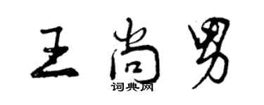 曾庆福王尚男行书个性签名怎么写