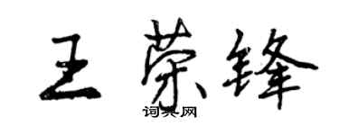 曾庆福王荣锋行书个性签名怎么写