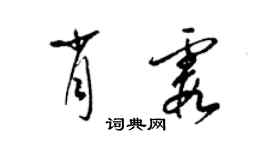 梁锦英肖霞草书个性签名怎么写