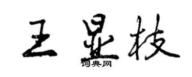 曾庆福王显枝行书个性签名怎么写