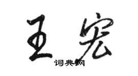 骆恒光王宏行书个性签名怎么写