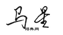 骆恒光马星行书个性签名怎么写