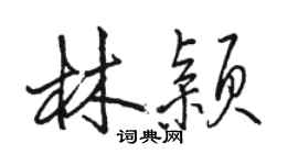 骆恒光林颖行书个性签名怎么写