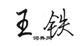 骆恒光王铁行书个性签名怎么写