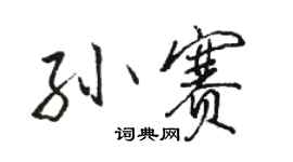 骆恒光孙赛行书个性签名怎么写