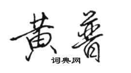 骆恒光黄普行书个性签名怎么写