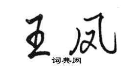 骆恒光王凤行书个性签名怎么写