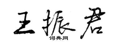 曾庆福王振君行书个性签名怎么写