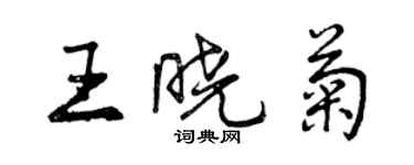 曾庆福王晓菊行书个性签名怎么写