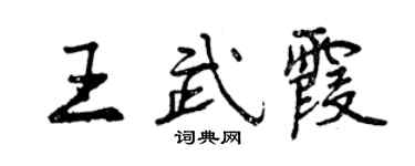 曾庆福王武霞行书个性签名怎么写