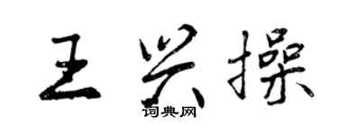 曾庆福王兴操行书个性签名怎么写