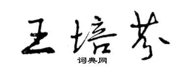 曾庆福王培芬行书个性签名怎么写