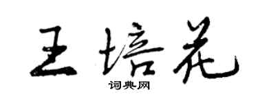 曾庆福王培花行书个性签名怎么写