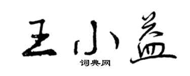 曾庆福王小益行书个性签名怎么写