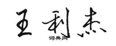 骆恒光王利杰行书个性签名怎么写